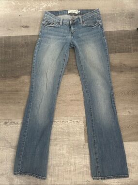 Abercrombie & Fitch Women's Light Blue Flare Jeans